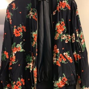 Floral Bomber Jacket